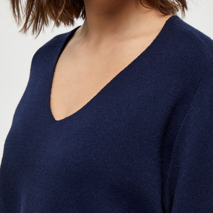 PCRosalia Strik Pullover - Navy