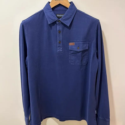 B@r Autumn And Winter Long-sleeved T-shirt With Patch Pockets On The Chest