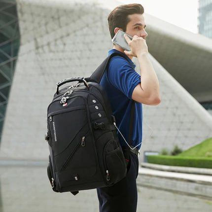 Waterproof Backpacks USB Charging School Bag Anti-theft Men Backpack Fit 20 Inch Laptop Travel Backpack Mochila High Capacity