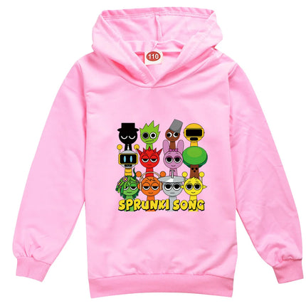 Sprunk Incredibox  Hoodie for Kids, Hoody Sweatshirts for Teen Boys Cartoon Coats for Girls Casual Outerwear for Baby Game Hot