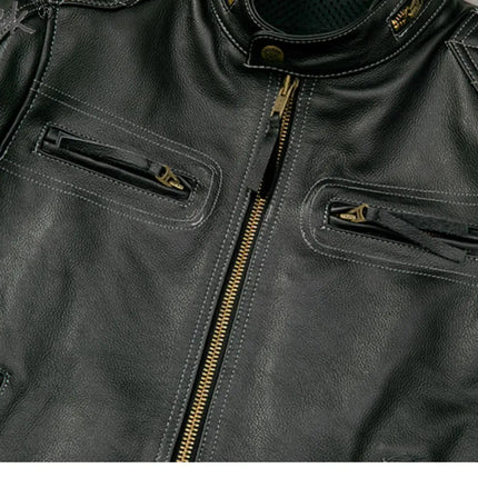 Tcyeek Genuine Leather Jacket Men Top Layer Cowhide Coats Spring Autumn Leather Coat Mens Moto & Biker Jackets Jaqueta Masculina
