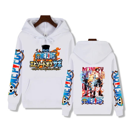 Super cool One Piece print Autumn and Winter comfortable soft thickened men's high quality casual fashion warm street hoodie