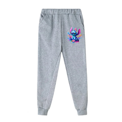 Children's Clothing Stitch Cartoon Hoodie+pant Boys Girls Casual Long Sleeved Sweatshirts 2 13 Years Old Kids Casual TOPS