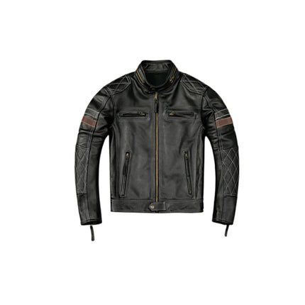Tcyeek Genuine Leather Jacket Men Top Layer Cowhide Coats Spring Autumn Leather Coat Mens Moto & Biker Jackets Jaqueta Masculina