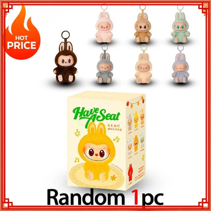 1:1 High Quality for La BuBu Blind Box Series PVC for La BuBu Macaron Pendant Doll Monster Keychain Birthday Christmas Gift