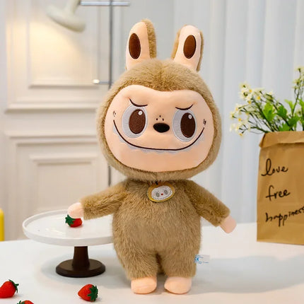 2025 Labubu Cartoon Ragdoll Plush Toys Mink Fur Cute Rabbit Ragdoll Accompany Sleep Plush Toy Pillow Children'S Christmas Gift