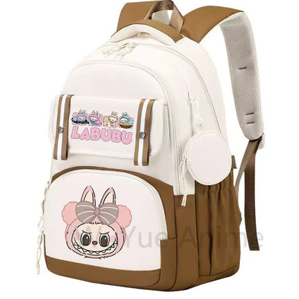 Cute Printed Backpack Teenager Student Shcoolbag Bookbag Knapsack Girl with Coin Purse Casual Bag Men Women Laptop Bag Mochila