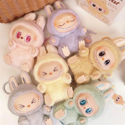 Hot The Monsters Have A Seat Series Labubu Vinyl Plush Doll Blind Box Toy Action Figure Anime Model Mystery Box Gift Collection