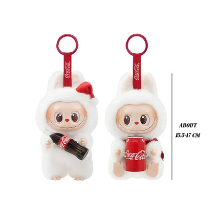 2025 New Labubu Coca-Calo Vinyl Series Pendant Plush Macaron Third Generation Blind Box Children's Toys Collection