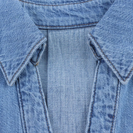 TRAFZA Vintage Casual Chic Women Cowboy Suit Single Breasted Loose Jackets Long Pants Fashion 2025 Spring Summer Denim Suits