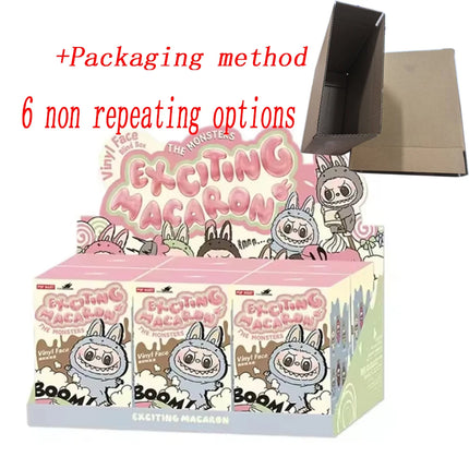 Labubu The Monsters Vinyl Face Doll Heart-Moving Macaron Doll Blind Box Blind Bag Figure Guessing Bag China High-Quality Replica