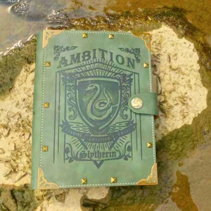 A5 B5 Harryed Potters Notebook Hogwarts Loose-leaf Vintage Kraft Notepad Gryffindor Slytherin Ravenclaw Hufflepuff Document Book