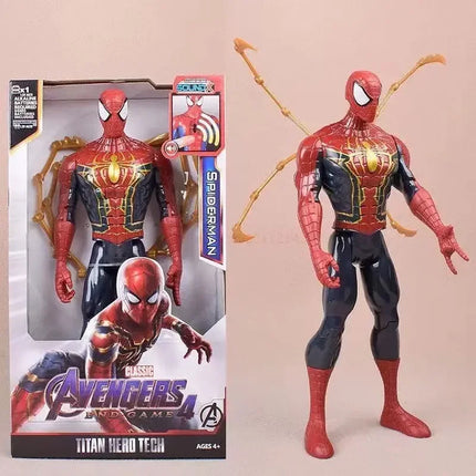 Hot 30cm Marvel Figure Avengers Endgame Captain Justice Sound Led Light Super Hero Dolls Toys Pvc Action Figure Model Kids Toy