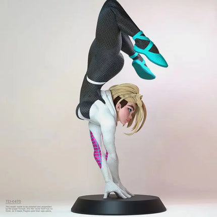 18cm Spidergwen Figure Spider Girl Anime Figure Movie Role Gwen Action Figurine Pvc Model Collectible Doll Desk Decora Toys Gift