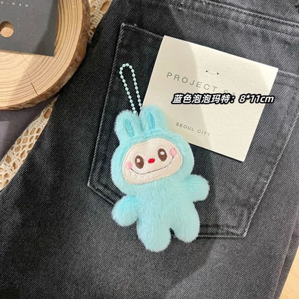 LABUBU New Monster Plush Key Chain Bag Decoration Accessories Plush Doll Bag Pendant Decoration Keychain Women Girls Gifts