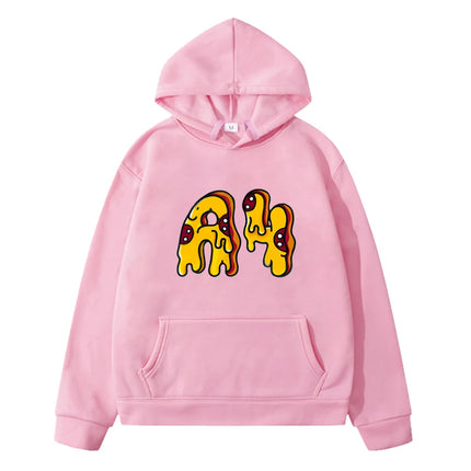 Пицца А4 Animation Hoodies Boys Sweatshirt with hood Влад a4 Бумага Casual Fleecing hoodie y2k sudadera kids clothes girls 7-12y