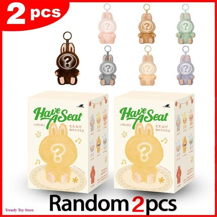 The Monster Heartbeat Macaron Series Blind Box Vinyl Pendant Cute Doll Model Toy Keychain Mysterious Surprise Box Birthday Gift