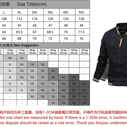 Fashion Men's Jackets Windbreaker Coats Spring and Autumn Thermal Bomber Jackets Multi-pockets Stand Collar Motorcycle Jackets