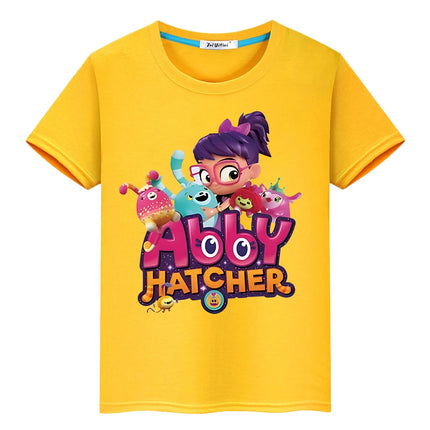 Abby Hatcher Print cartoons T-shirtCute Short boy girl clothes Summer 100%Cotton Tops pride tshirt anime Tees y2k kid Day gift