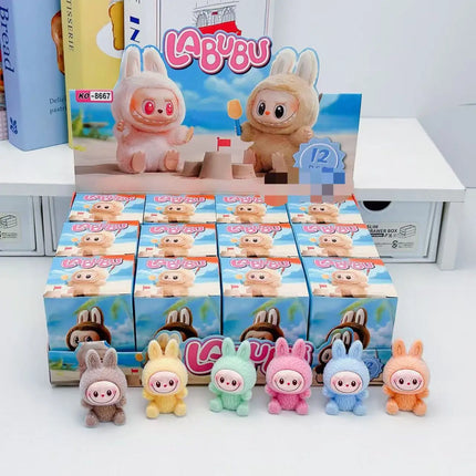 12 stk./sæt Labubu Blind Box Mini Anime Figurer Ornamenter Dukker Fans Børn Julefødselsdagsgave