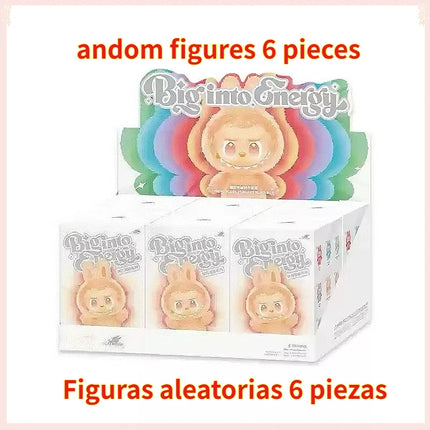 High Quality Macaron The Monsters Labubu Sitting Party Vinyl Plush Blind Box Decorative Surprise Box Doll Collection Gift