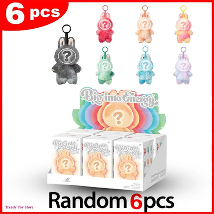 The Monster Heartbeat Macaron Series Blind Box Vinyl Pendant Cute Doll Model Toy Keychain Mysterious Surprise Box Birthday Gift