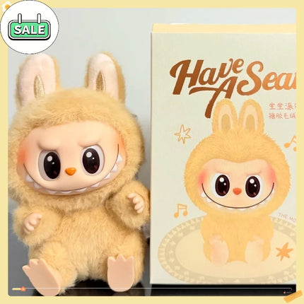 Cute 1abb Sit Party Series Surprise Blind Box Plush Vinyl Doll Replica Toy Keychain Collection Decoration Birthday Gift
