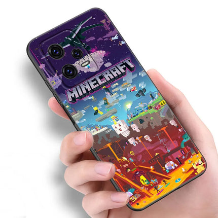 Hot My Mini World Game Black Silicone Phone Case For Xiaomi Redmi Note 10 11 11S 12 13 Pro 4G Plus 10S 12S 11T 5G