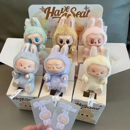 Popmart High-Quality Replica Labubu3 Front High-Energy Series Blind Box Macaron Plush Doll Pendant Ornament Collection Gifts