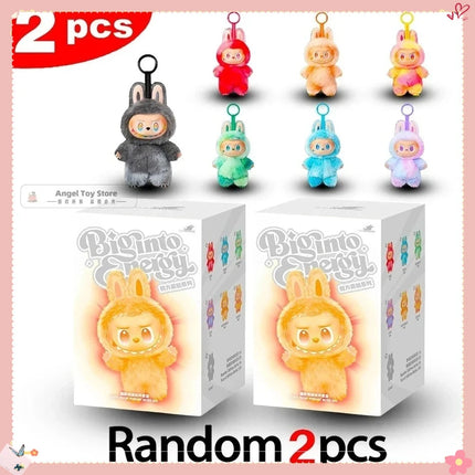 For Labubu V3 V2 Monsters Big Into Energy Series Vinyl Pendant Blind Box Figurine Tabletop Ornament Kawaii Doll Birthday Gifts