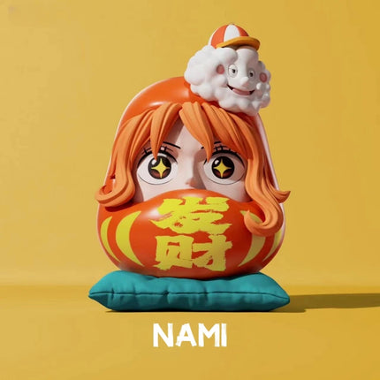 6cm Q-version One Piece Anime Figure Nika Luffy Zoro Sanji Nami Cos Super Dharma Figurine PVC Statue Model Toys Car Ornaments