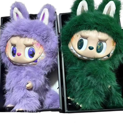 38cm New Labubu Modified Doll Zimomo Diy White Green Limited Edition Vinyl Plush Doll Can Be Collected And Given As A Gift