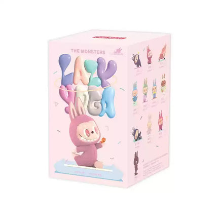 Genuine 100% Pop Mart Labubu The Monsters Lazy Yoga Blind Box Collectible Gift  Handmade Art Figure Set    