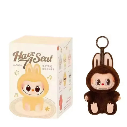 For Labubu Kawaii Monster V3 Blind Box Series PVC Labubu Macaron Pendant Doll Monster Keychain Birthday Christmas Gift