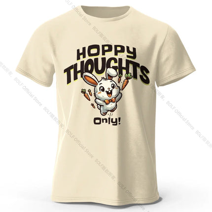 100% Cotton Kawaii Animal Graphic Tee - Delicate Hand-drawn Illustration with Breathable Fabric All Day Comfort