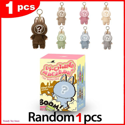 The Monster Heartbeat Macaron Series Blind Box Vinyl Pendant Cute Doll Model Toy Keychain Mysterious Surprise Box Birthday Gift