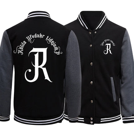 Capital Letter R Print Men Baseball Uniforms High Street Jackets Casual S-5Xl Preppy Style Motion Clothes & Accessories