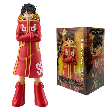 17cm One Piece Luffy Anime Figures Monkey D. Luffy Egg Head Island Action Figures PVC Anime Collection Model Doll Toy Kid Gift