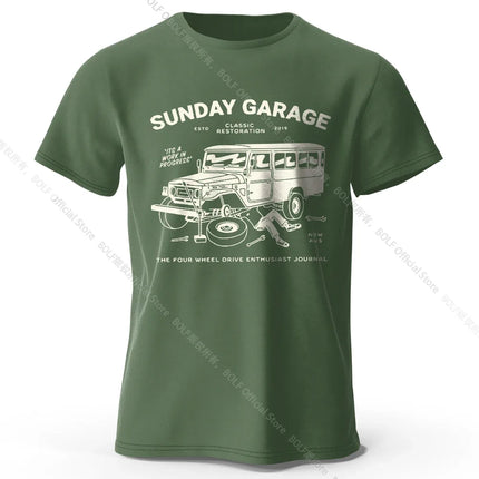 Retro Sketch Car T-Shirt 100% Premium Cotton Slim Fit Hand Drawn Classic Auto Tee for Men and Teens Motorhead Fashion