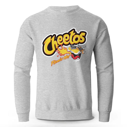 Men's Cartoon Printed Pure Cotton Sweatshirts Oversized Classic Graphic Pullovers for Men Women Tops