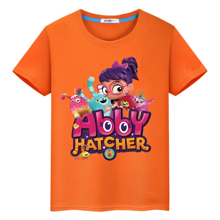 Abby Hatcher Print cartoons T-shirtCute Short boy girl clothes Summer 100%Cotton Tops pride tshirt anime Tees y2k kid Day gift