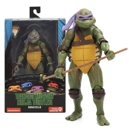 Ninja Turtle Anime Action Figure, Neca 1990 Film Version, Edição limitada, Estátua de PVC, Presentes de Aniversário do Menino