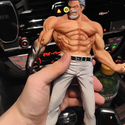 26cm Anime One Piece Figures Monkey D Garp Standing Posture GK Sculpture Scene Action Figurine PVC Ornament Toy Gift Model Decor