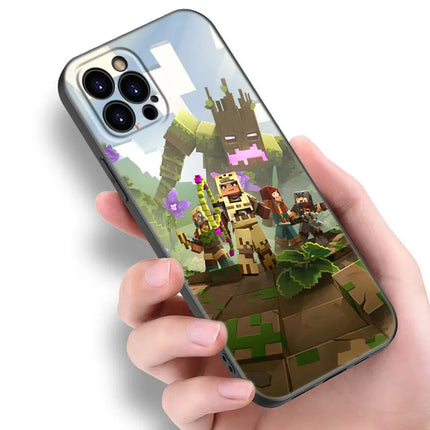 Hot My Mini World Game Black Silicone Phone Case For Apple iPhone 12 13 Mini 11 14 15 16 Pro Max 7 8 Plus