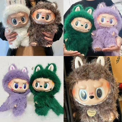 38cm Zimomo Big Angel The Monster Labubu Series Blind Box Replica Creative Plush Doll Figure Vinyl Pendant Ornament Collect Gift