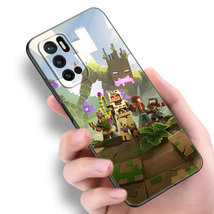 Hot My Mini World Game Black Silicone Phone Case For Xiaomi Redmi Note 10 11 11S 12 13 Pro 4G Plus 10S 12S 11T 5G