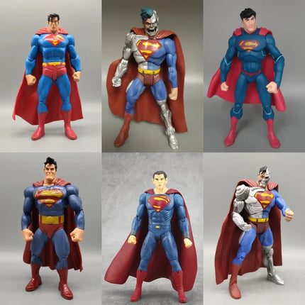 Superman 18cm Action Figure Doll Toys Model Garage Kit Cyber Superman McFarlan Toys Dark Knight Superman