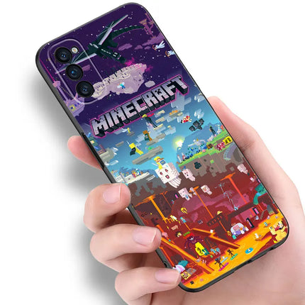 Hot My Mini World Game Phone Case For OPPO Reno 10 11 Pro Plus A55 A57 A58 A72 A74 4G A98 5G A15 A16 A17 A38 A54 A76 A94