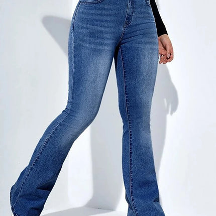 Women's new micro-La jeans high waist stretch comfortable all-match