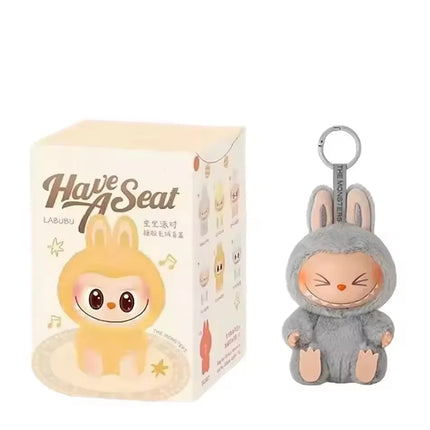 For Labubu Kawaii Monster V3 Blind Box Series PVC Labubu Macaron Pendant Doll Monster Keychain Birthday Christmas Gift